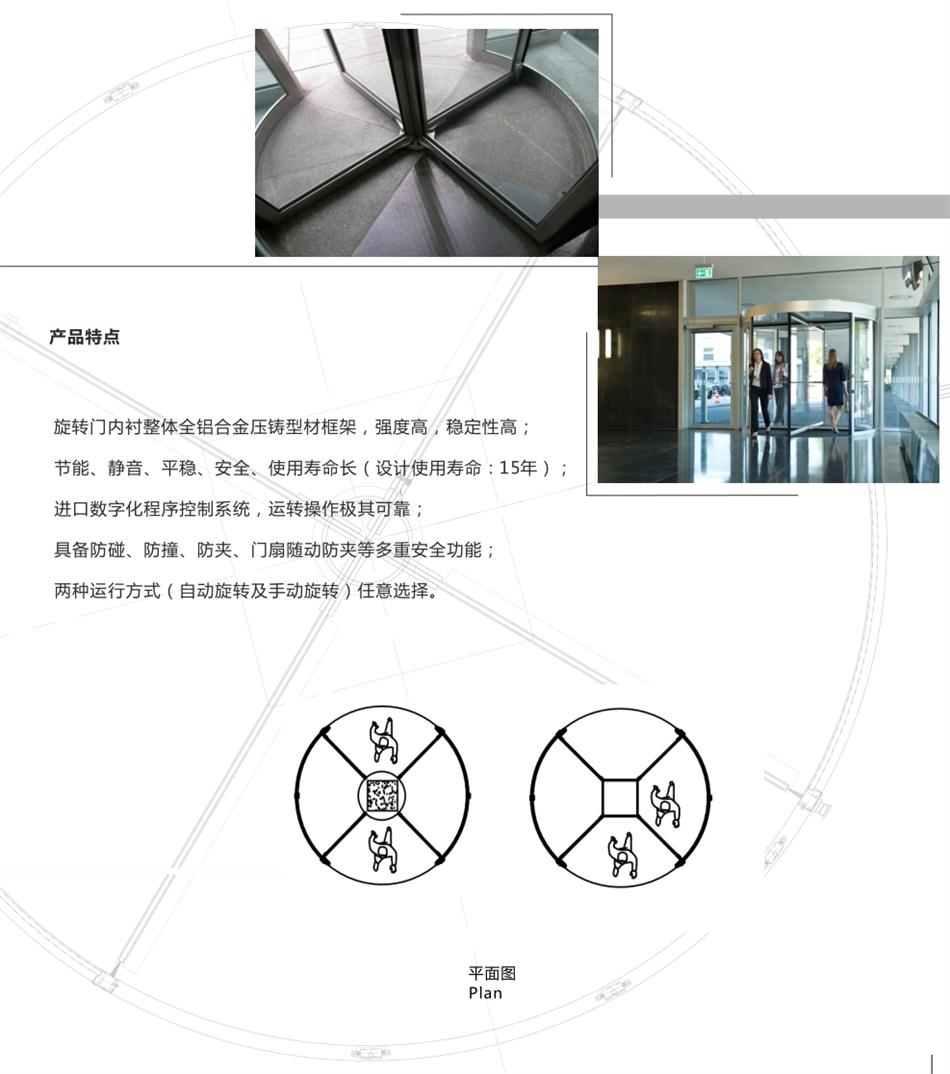 兩翼、三翼、四翼旋轉(zhuǎn)門(mén)：青島恒達(dá)自動(dòng)門(mén)(圖6)